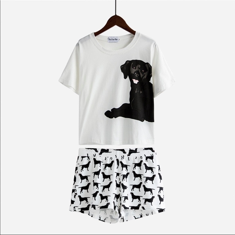 Black Lab Pajamas - L